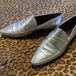 Dior Homme SS07 Silver Loafers Sz 39